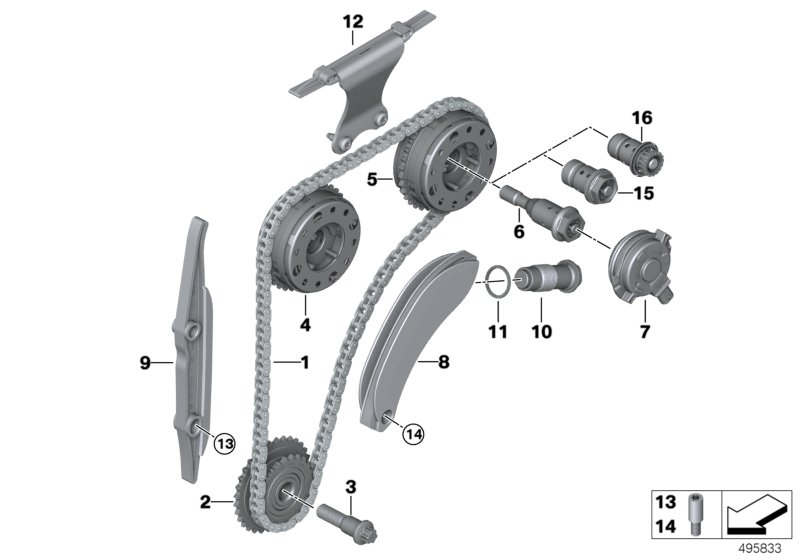 BMW 11 31 7 797 900 - Комплект цепи привода распредвала unicars.by