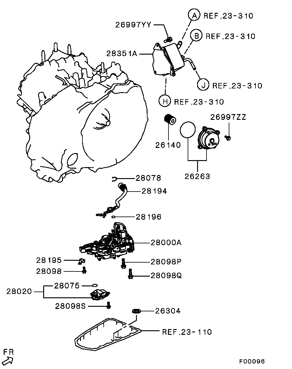 Mitsubishi 2824A005 - Прокладка, впускной коллектор unicars.by