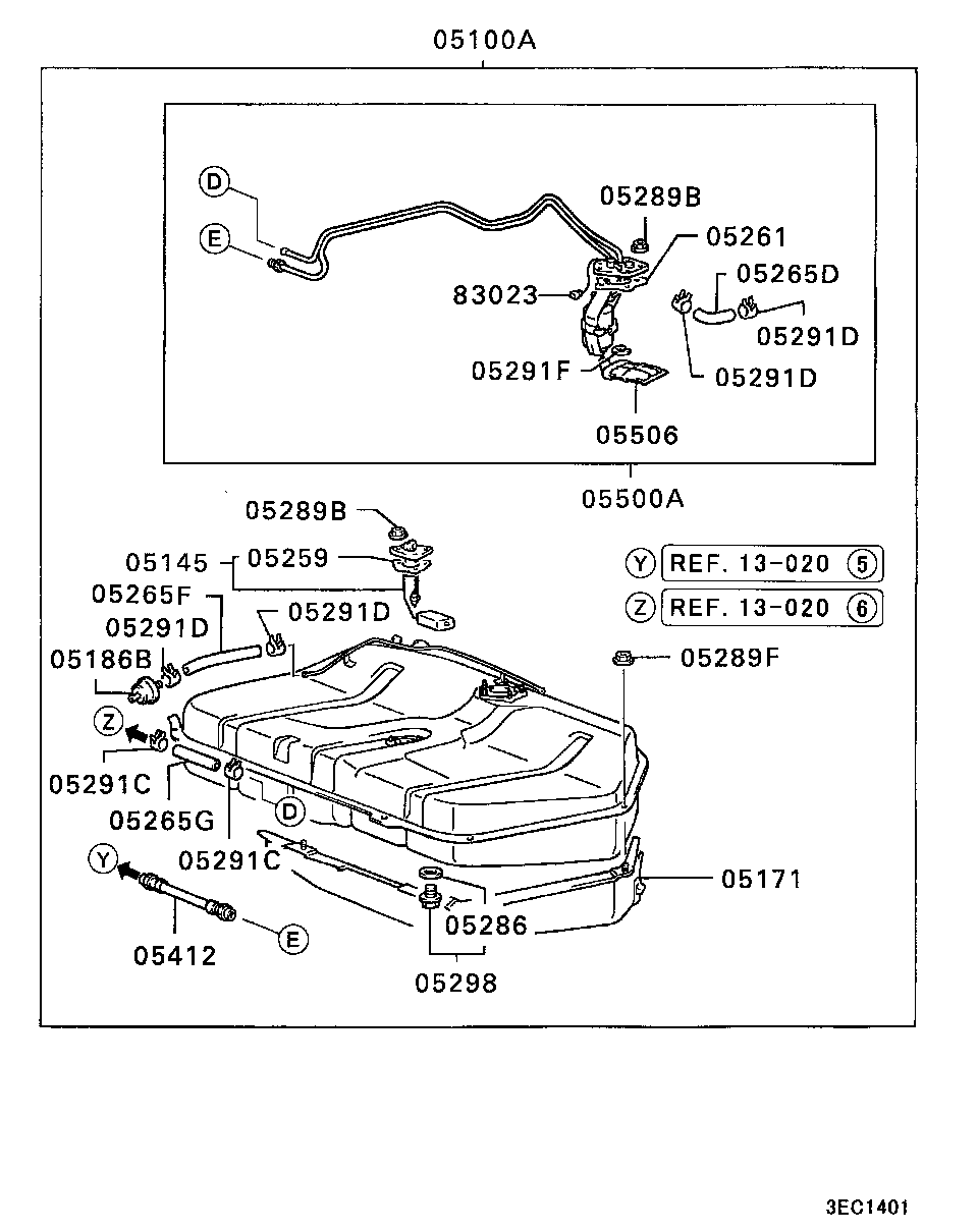 Chrysler MB678398 - Топливный насос unicars.by