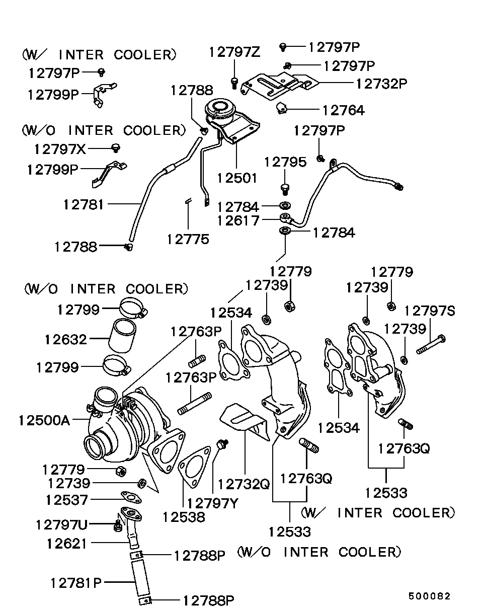 Mitsubishi MD170563 - Турбина, компрессор unicars.by