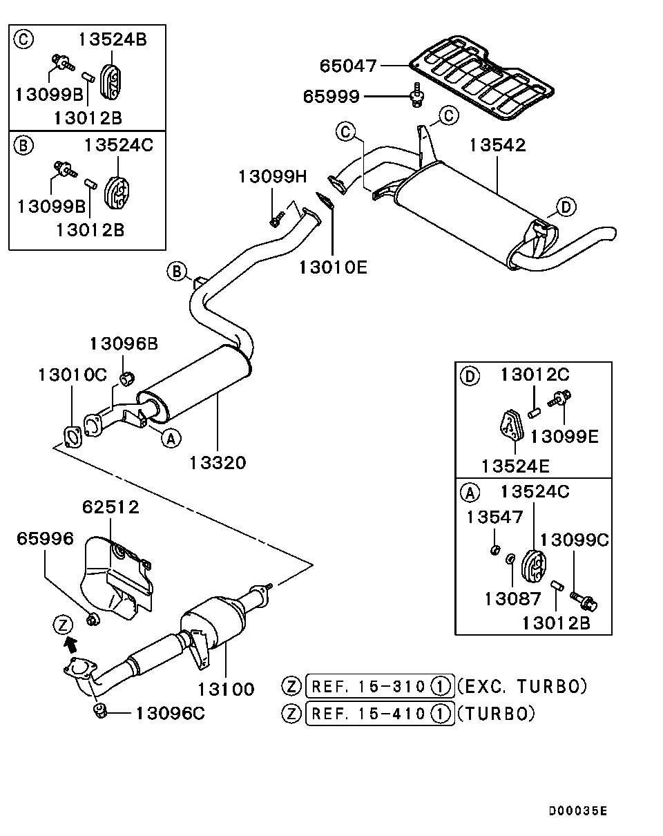 Mitsubishi MR355121 - Прокладка, труба выхлопного газа unicars.by