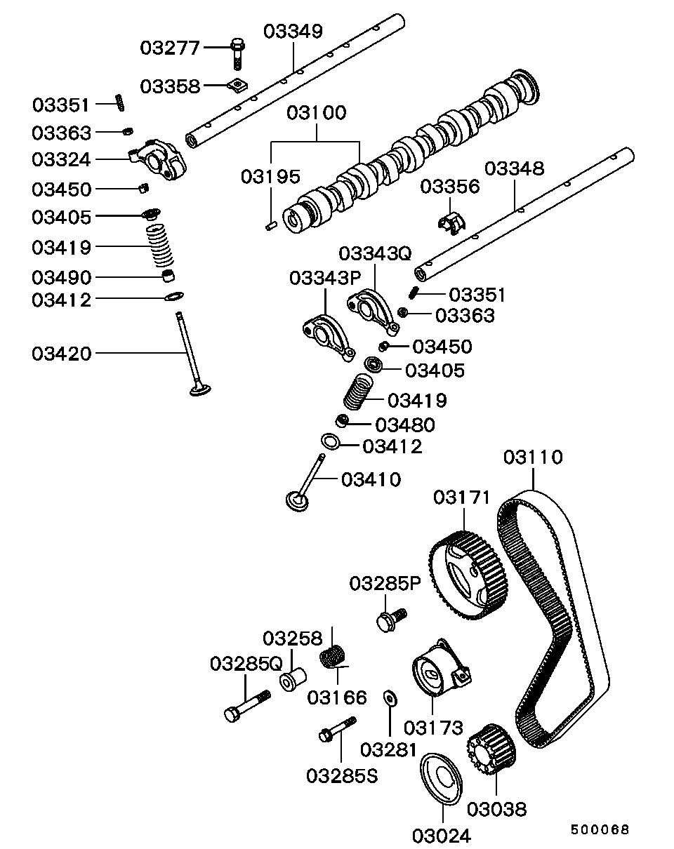 Subaru MD176387 - Зубчатый ремень ГРМ unicars.by