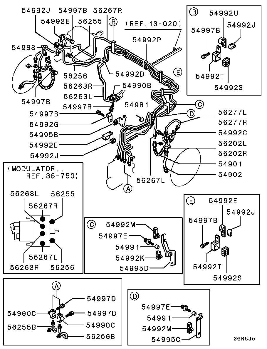 Hyundai MB857526 - Тормозной шланг unicars.by