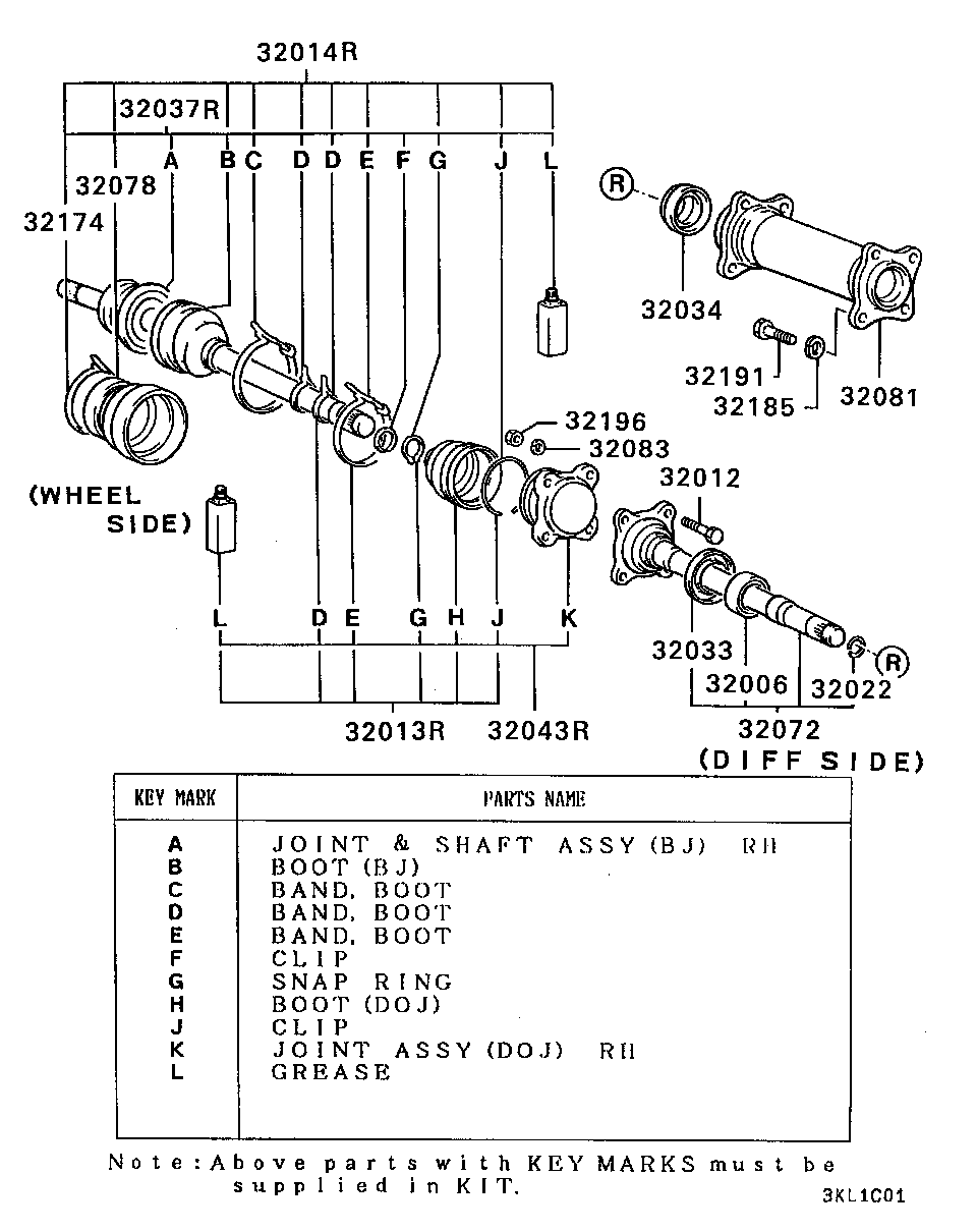 Mitsubishi MB160657 - Пыльник, приводной вал unicars.by