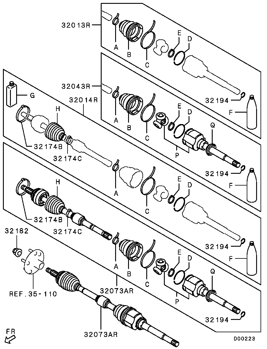 Mitsubishi MB 515403 - Комплект подшипника ступицы колеса unicars.by