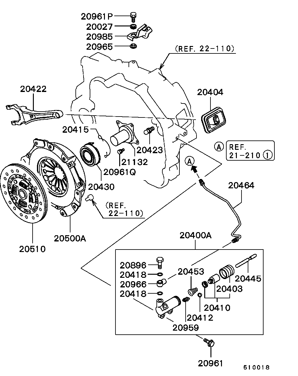 Mitsubishi 2301A049 - Диск сцепления, фрикцион unicars.by