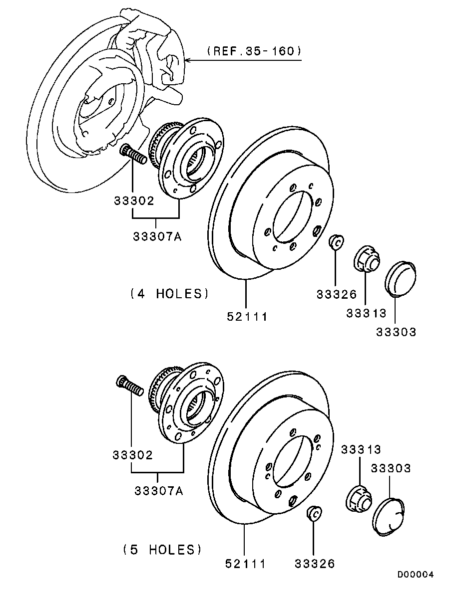 Mitsubishi MR527453 - Комплект подшипника ступицы колеса unicars.by