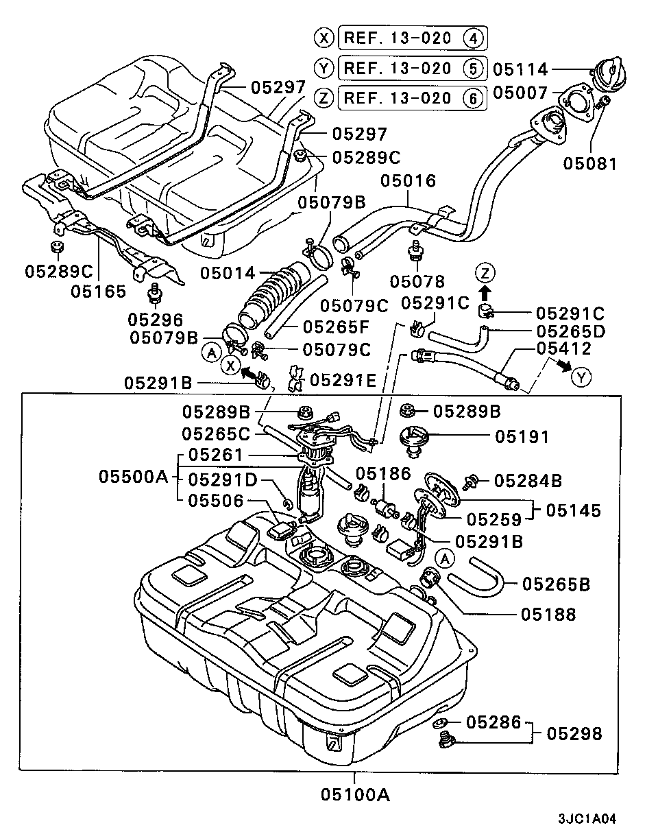 Mitsubishi MB698623 - Топливный насос unicars.by