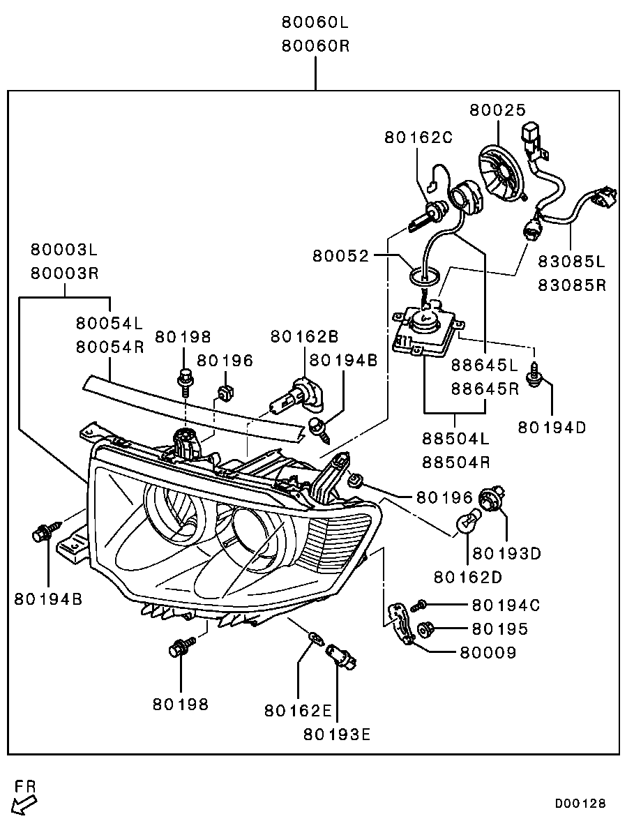 Mitsubishi 8301C042 - Лампа накаливания, освещение щитка приборов unicars.by