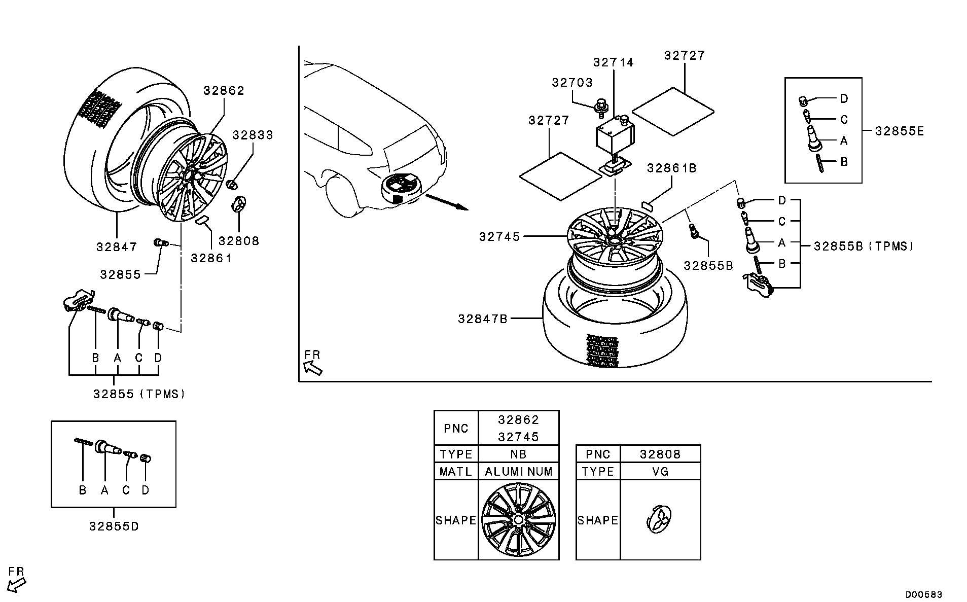 Mitsubishi 4250C275 - Датчик давления в шинах unicars.by