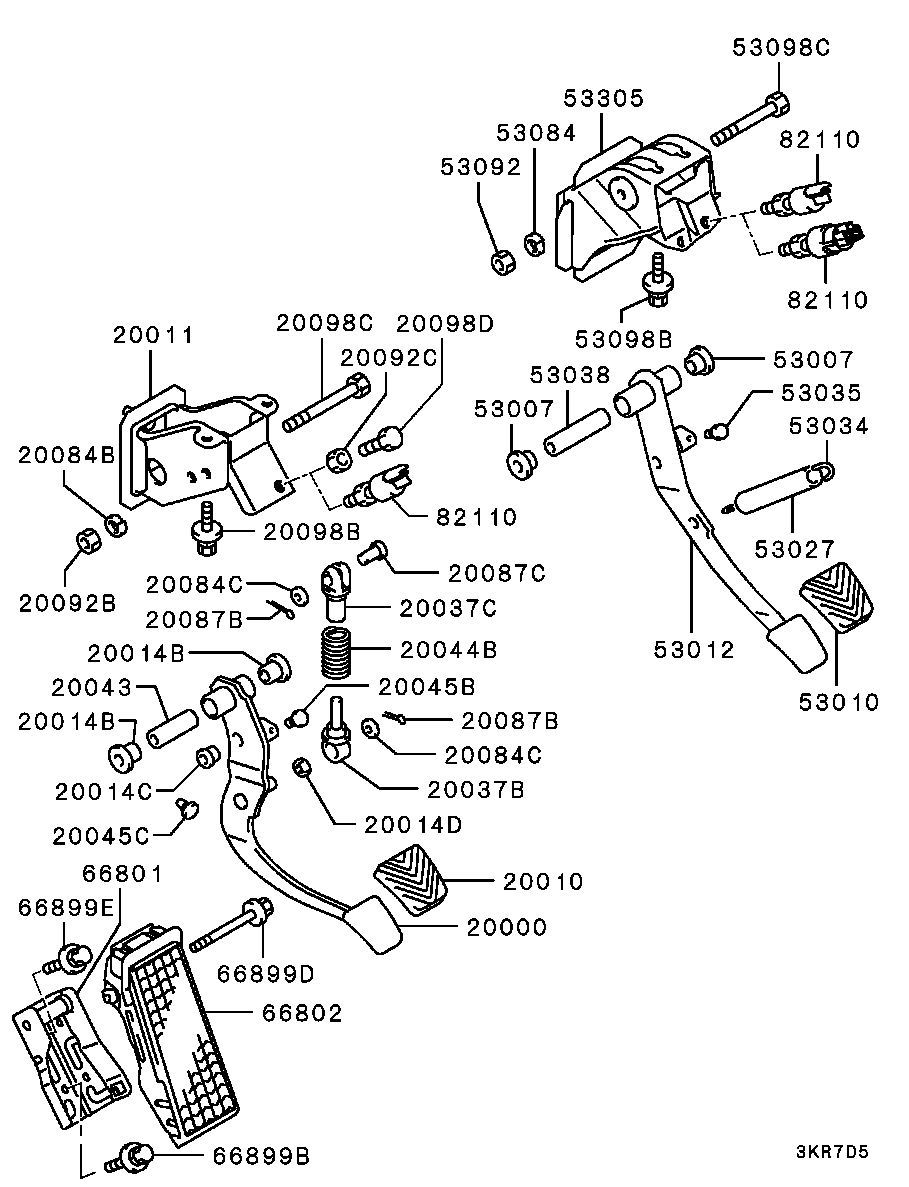 Hyundai MF430006 - Гайка, выпускной коллектор unicars.by