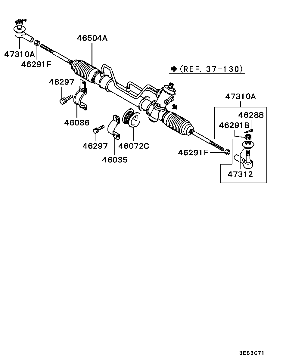 Chrysler MB91 2076 - Наконечник рулевой тяги, шарнир unicars.by