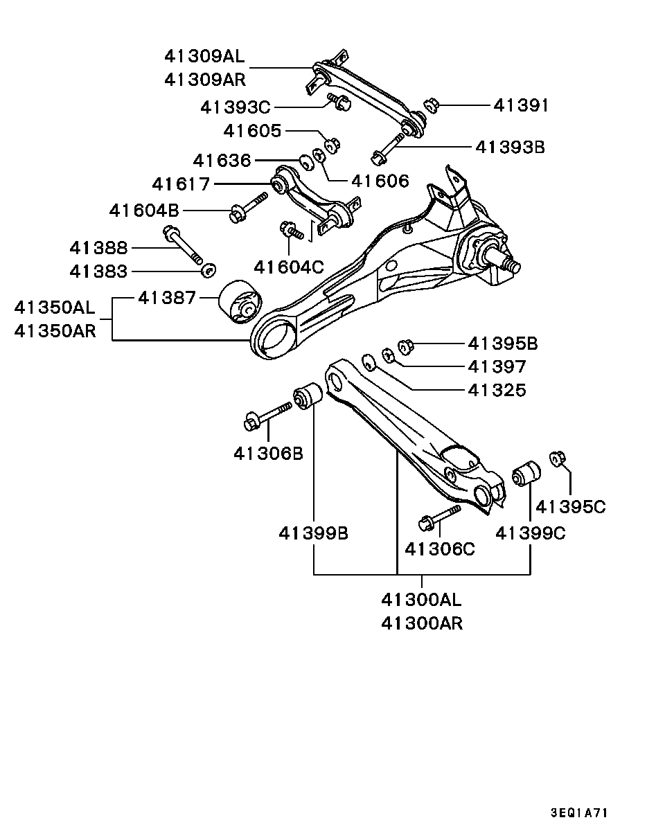 Chrysler MB80 9221 - Рычаг подвески колеса unicars.by