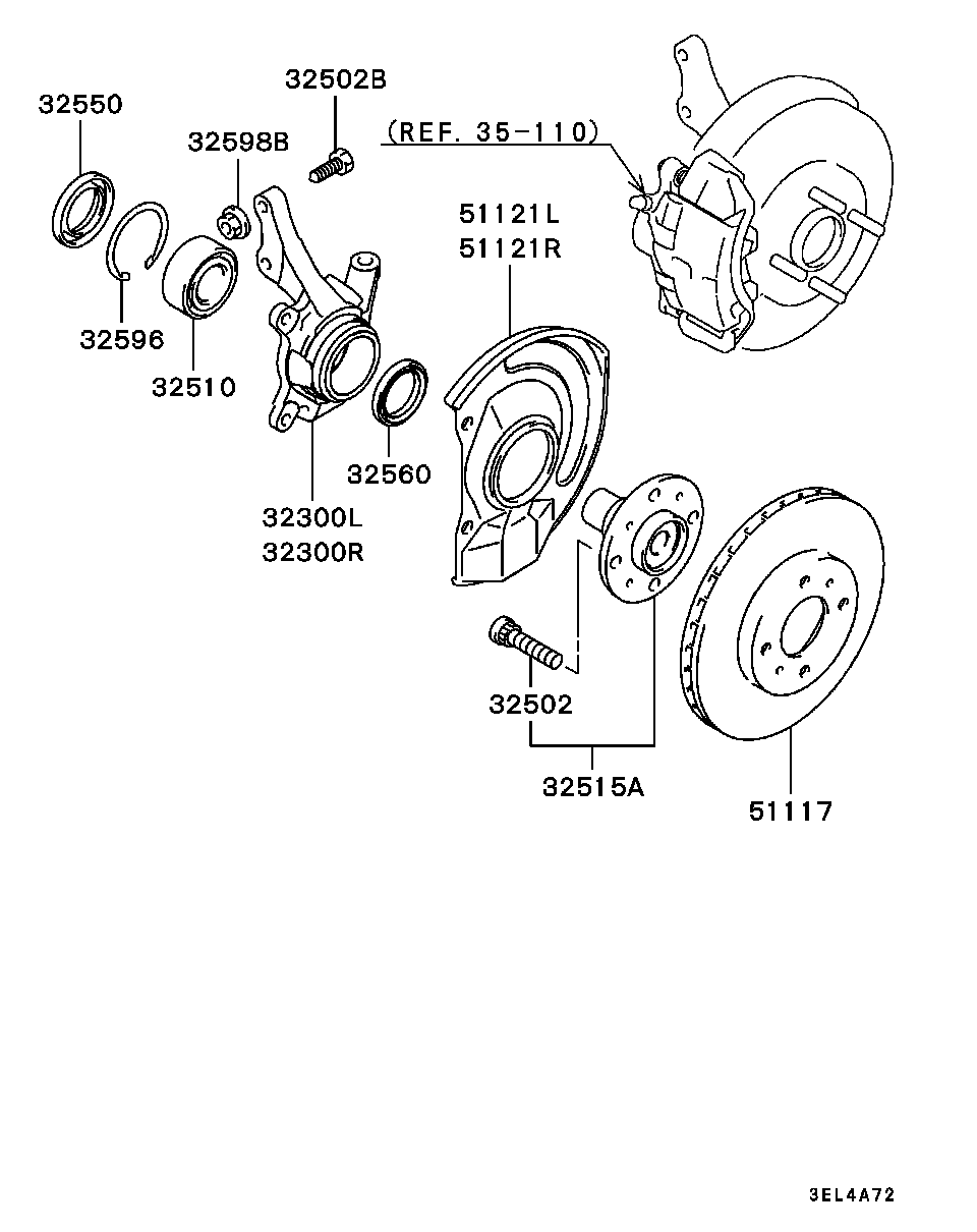 Proton MB80 8442 - Комплект подшипника ступицы колеса unicars.by