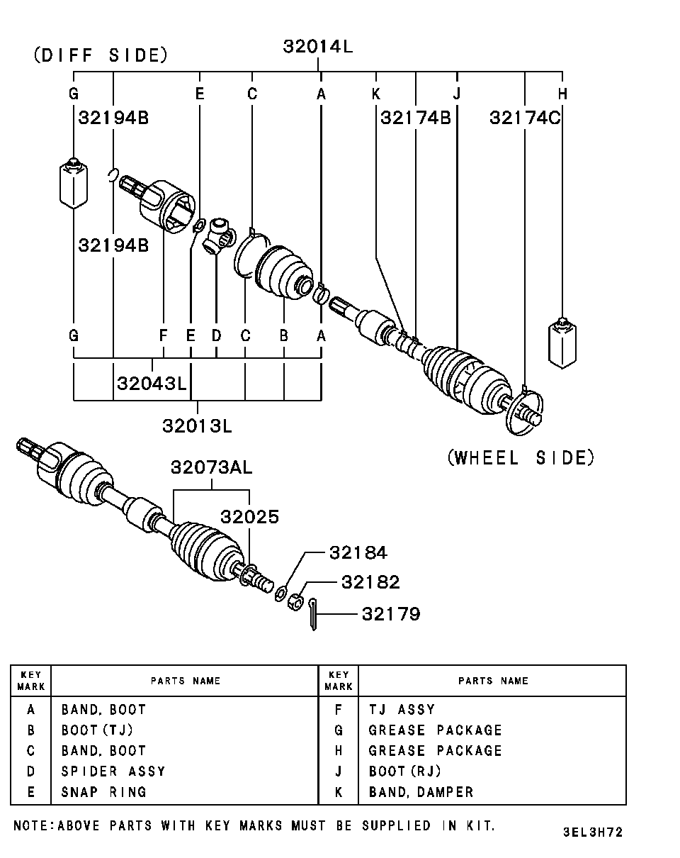 Mitsubishi MN147081 - Пыльник, приводной вал unicars.by