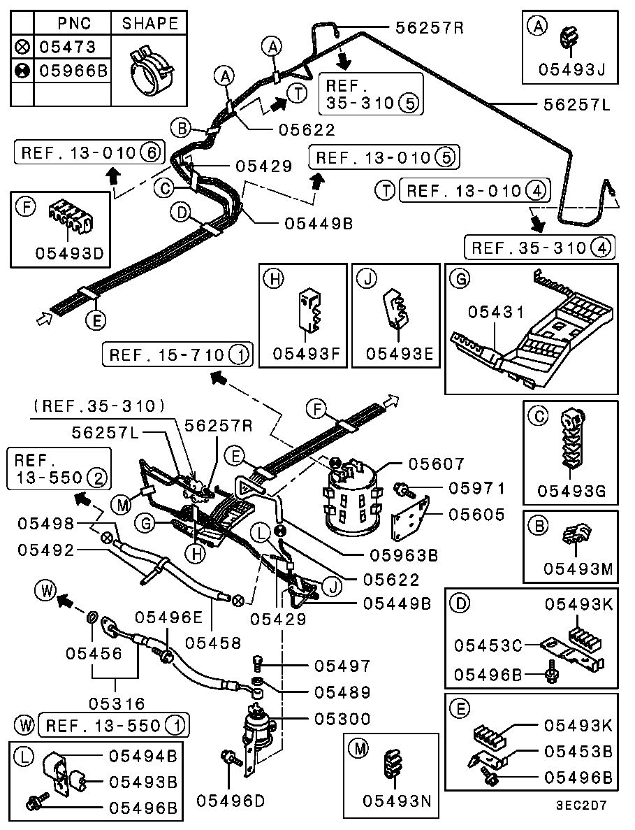 Mitsubishi MR204132 - Топливный фильтр unicars.by