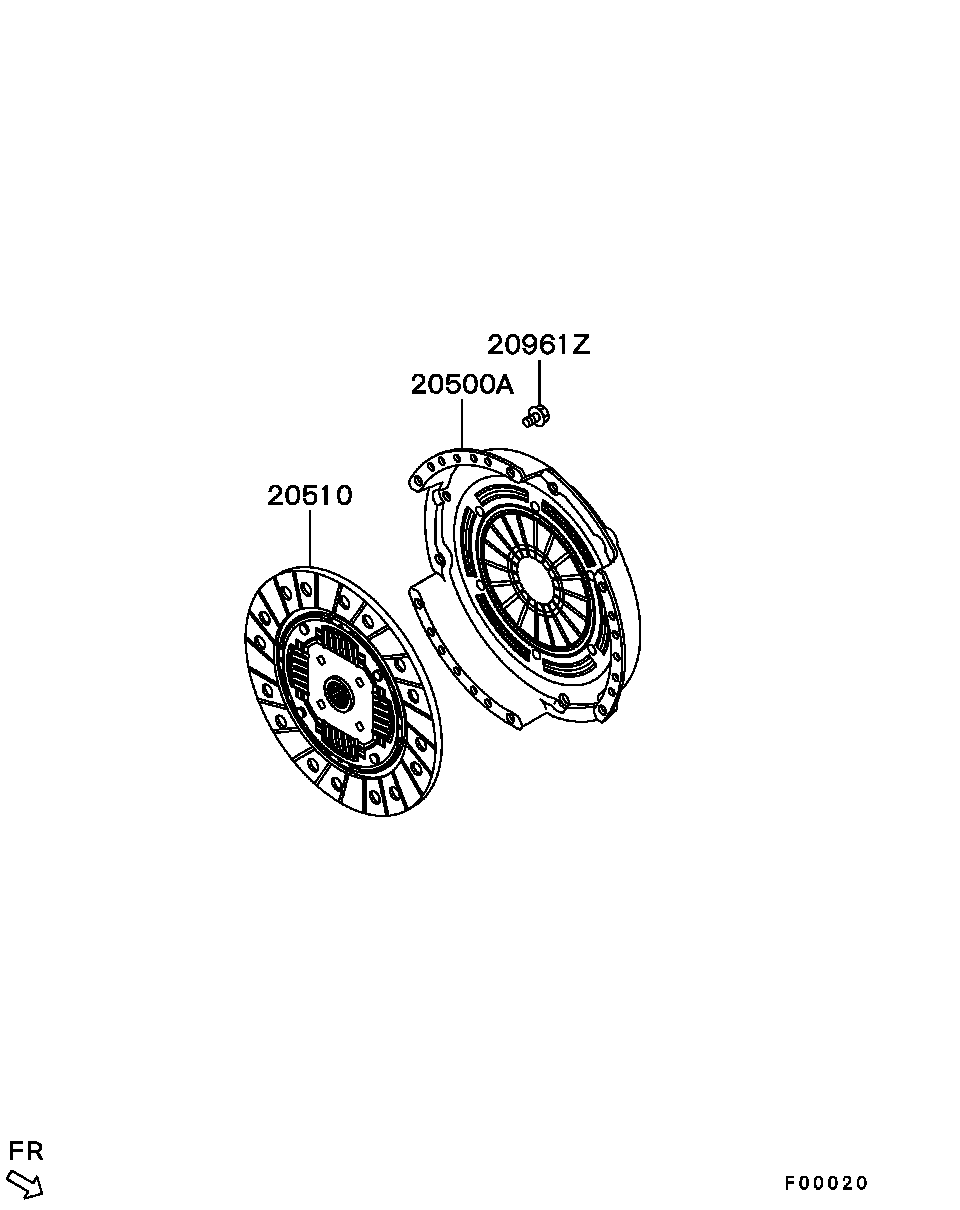 Mitsubishi MN130411 - Нажимной диск сцепления unicars.by