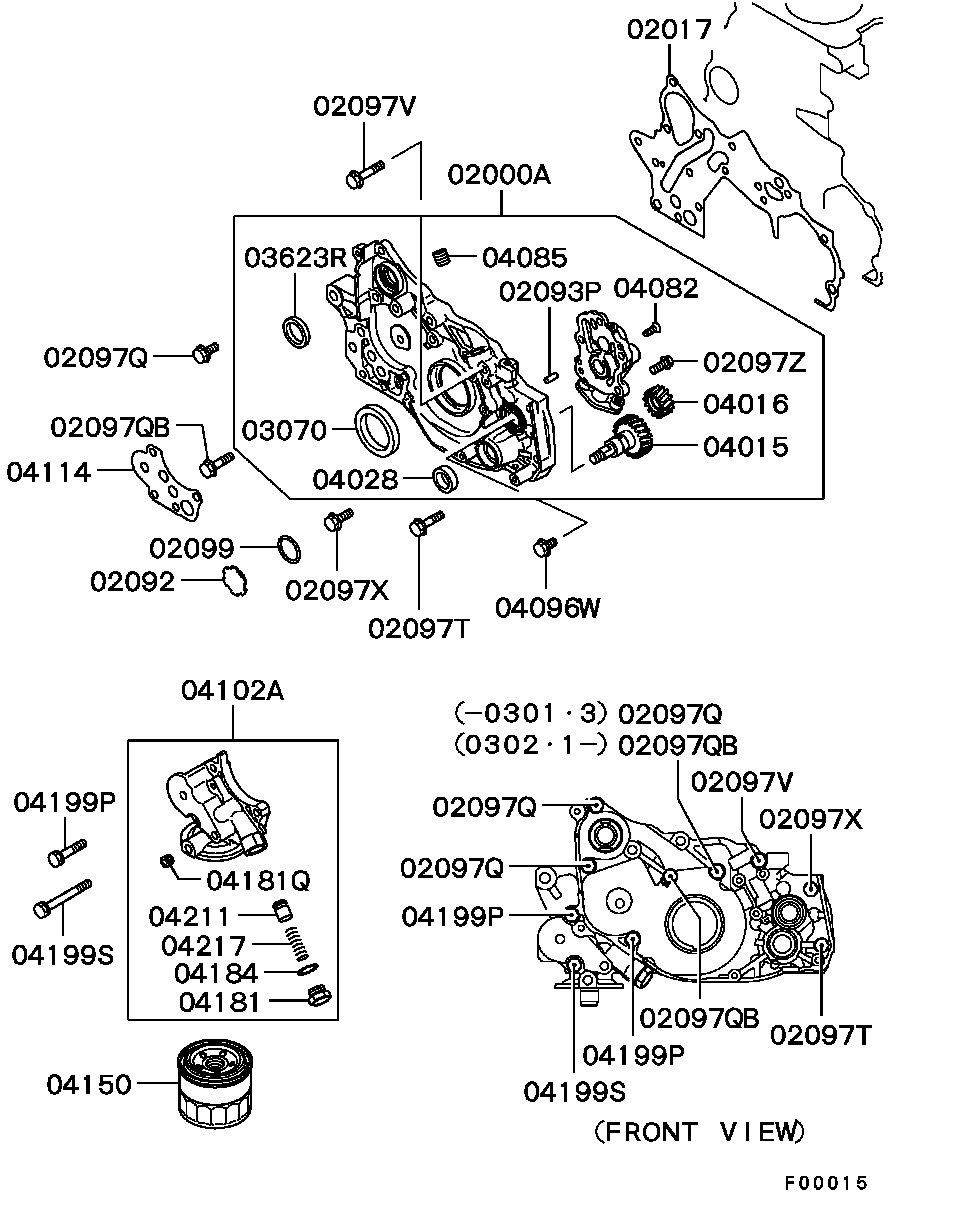 Mitsubishi MD343563 - Уплотняющее кольцо, коленчатый вал unicars.by