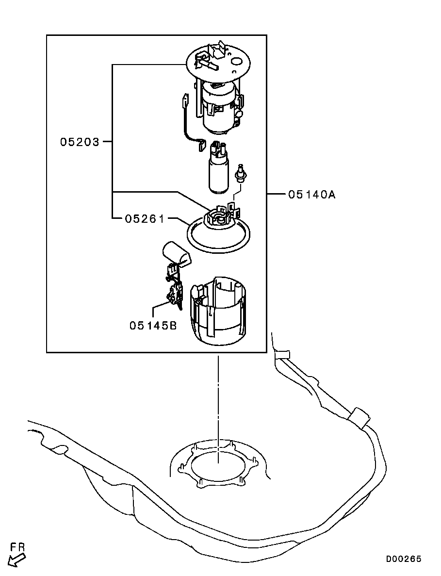 Mitsubishi 1760A271 - Топливный насос unicars.by