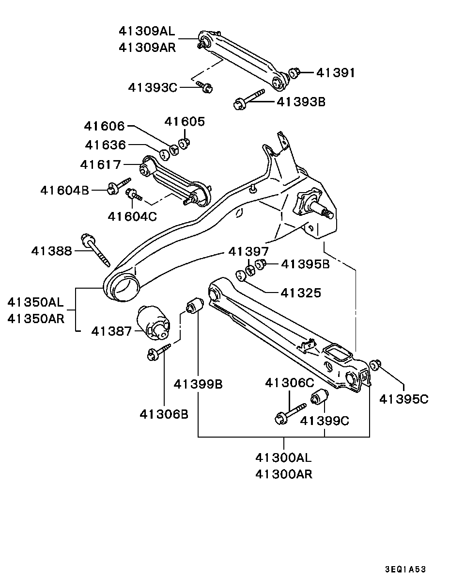 Mitsubishi MR102063 - Сайлентблок, рычаг подвески колеса unicars.by