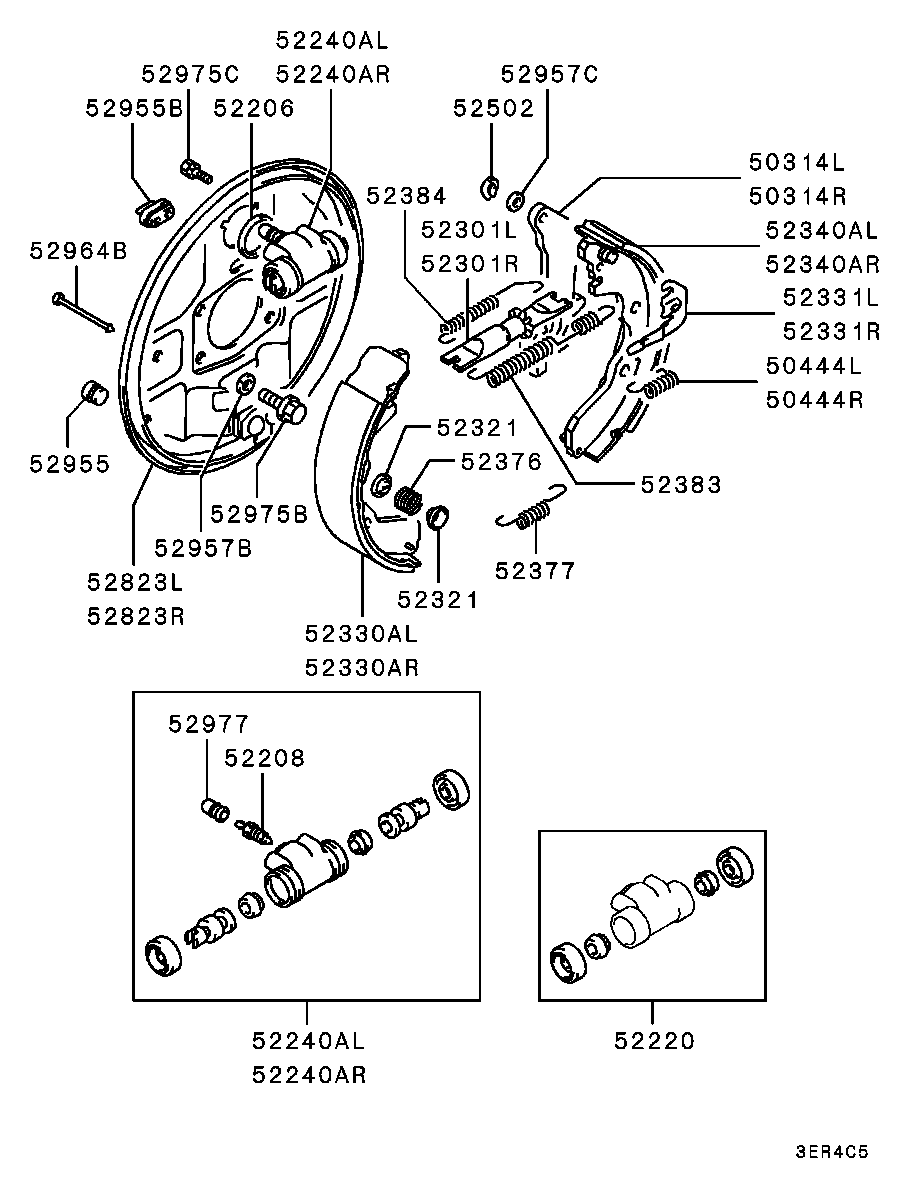 Proton MB85 8686 - Комплект тормозных колодок, барабанные unicars.by