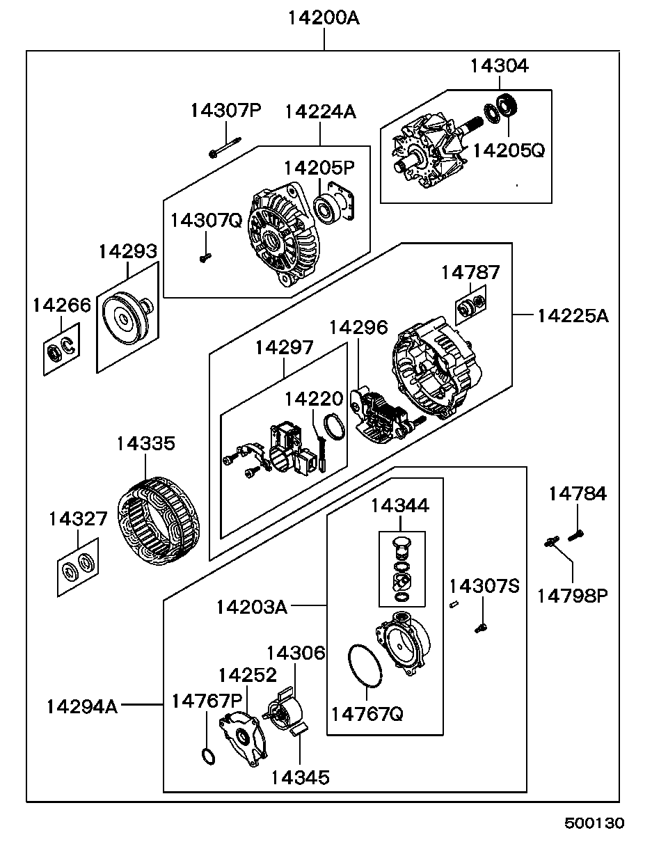 Mitsubishi MD618950 - Выпрямитель, диодный мост, генератор unicars.by