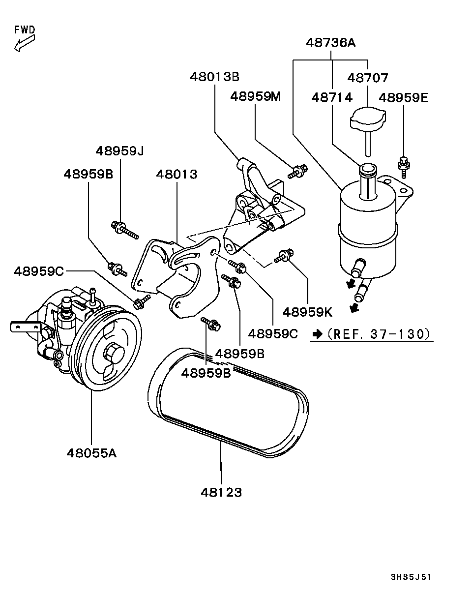 Mitsubishi MD300587 - Поликлиновой ремень unicars.by