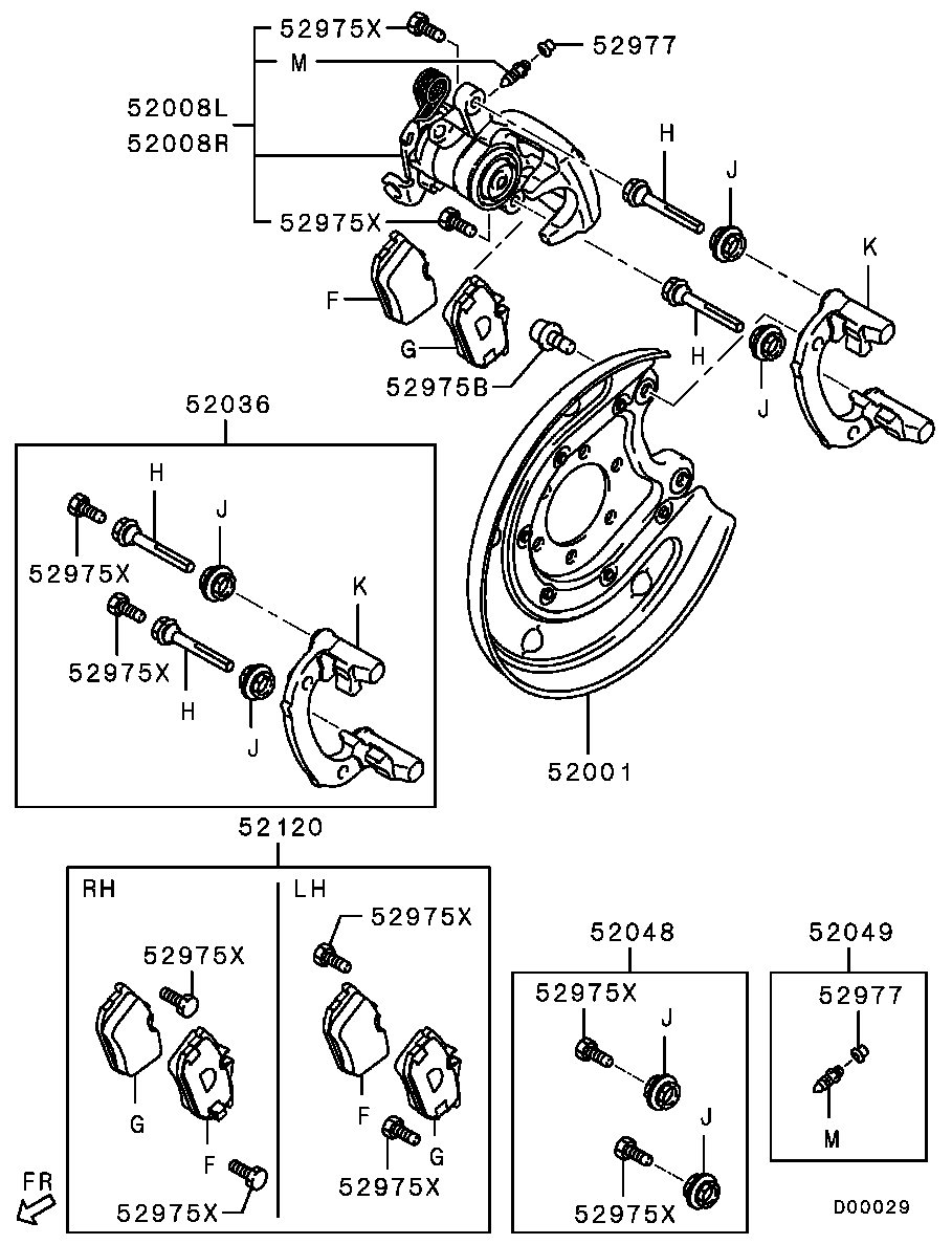 Mitsubishi 4605A074 - Тормозной суппорт unicars.by