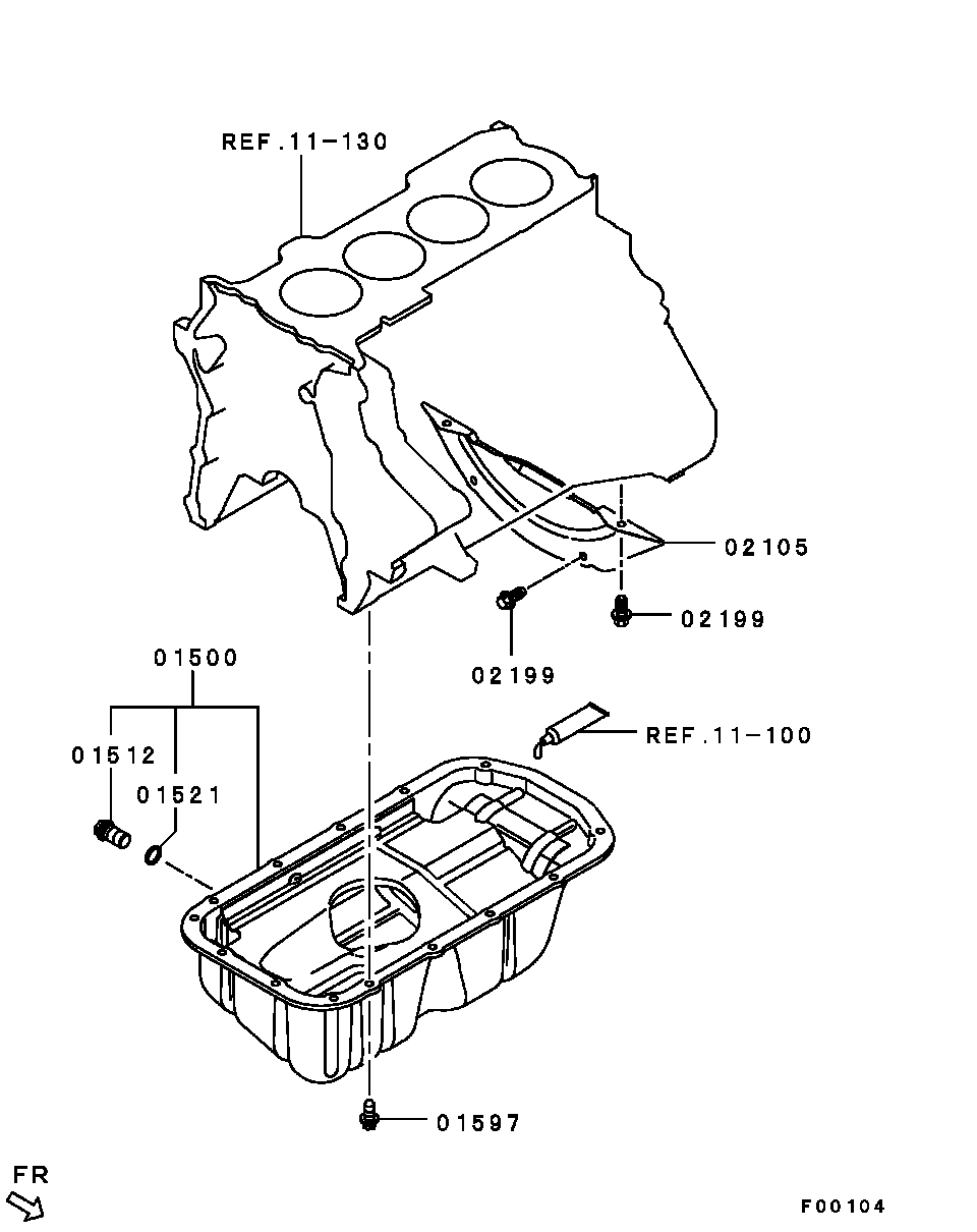 Mitsubishi MU010645 - Резьбовая пробка unicars.by