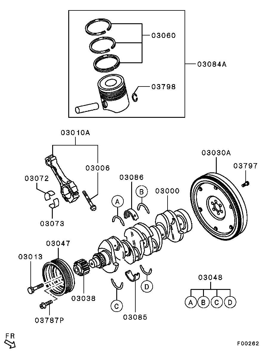 Mitsubishi MN980049 - Шкив коленчатого вала unicars.by