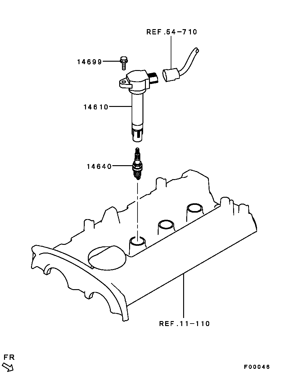 Mitsubishi 1822 A005 - Свеча зажигания unicars.by