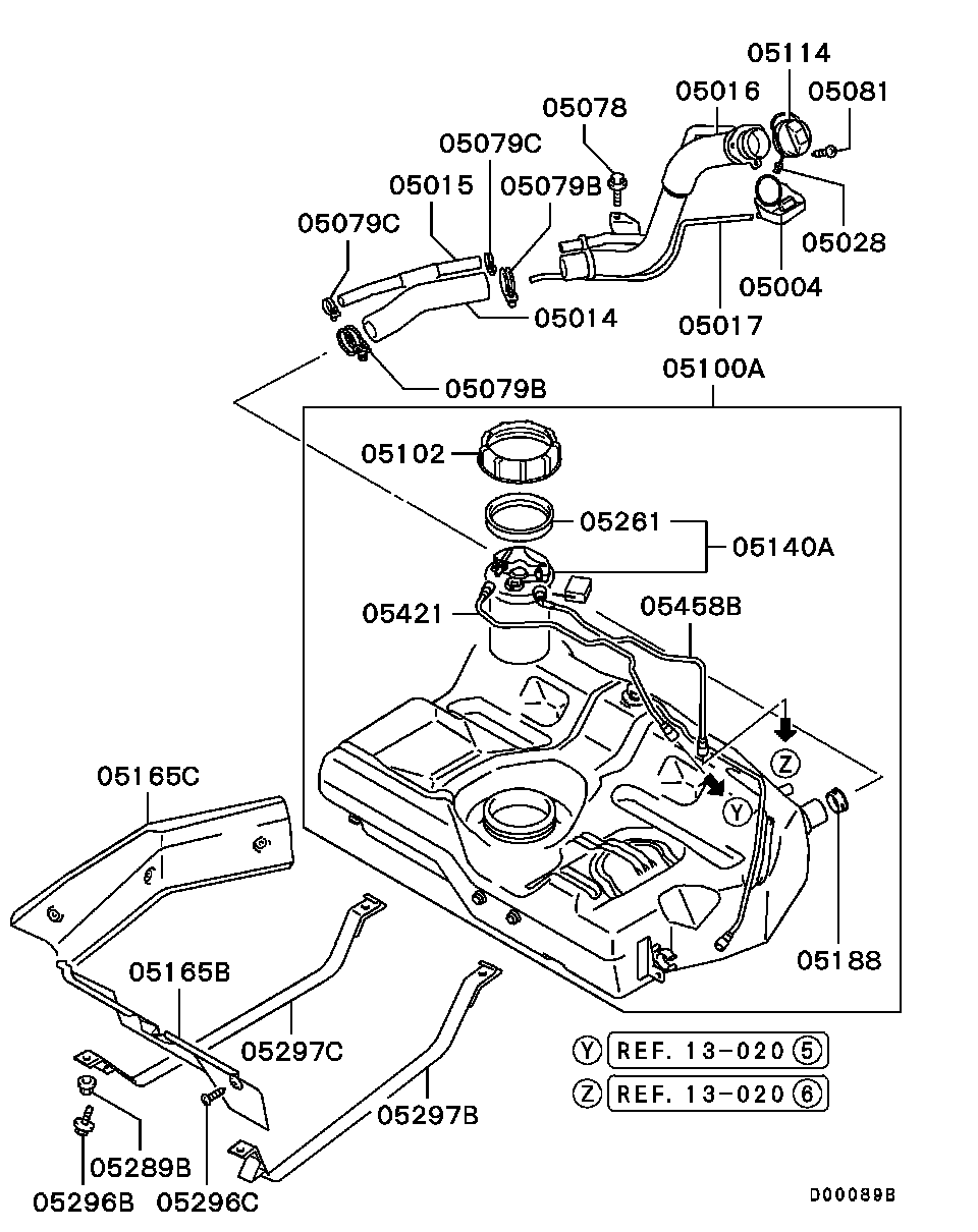 Mitsubishi MN120696 - Крышка, топливный бак unicars.by