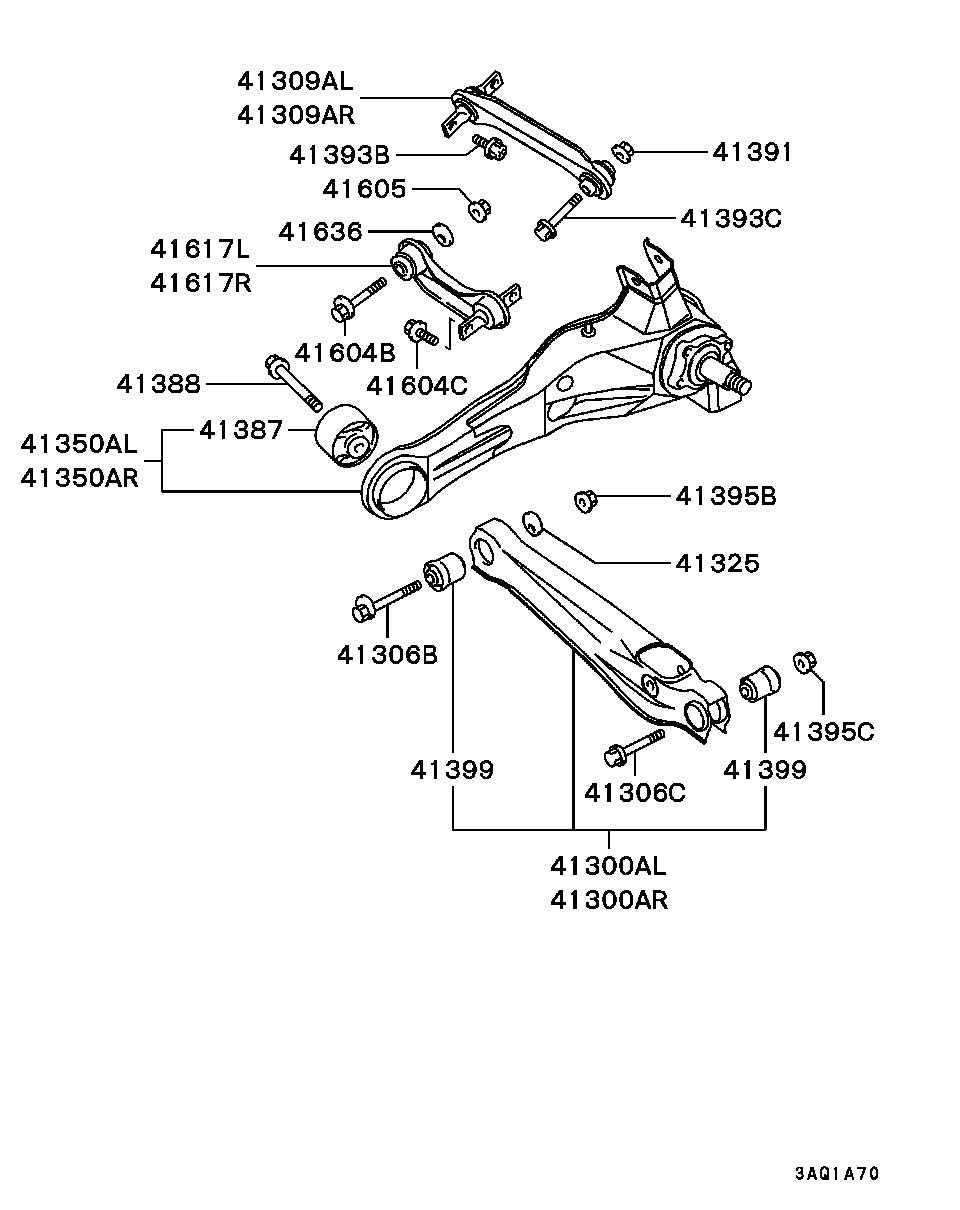 Mitsubishi MR-171307 - Рычаг подвески колеса unicars.by