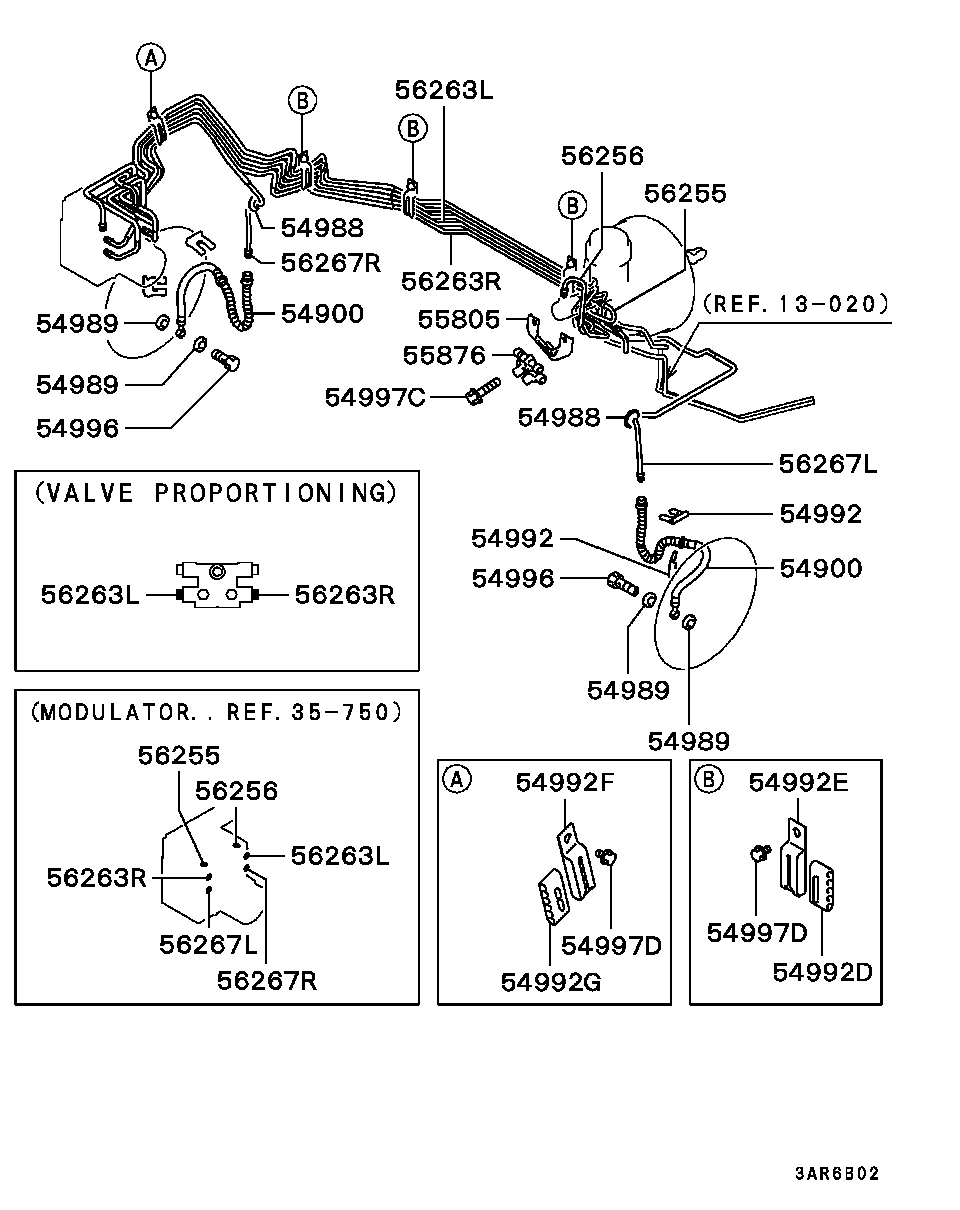 Mitsubishi MB950308 - Тормозной шланг unicars.by