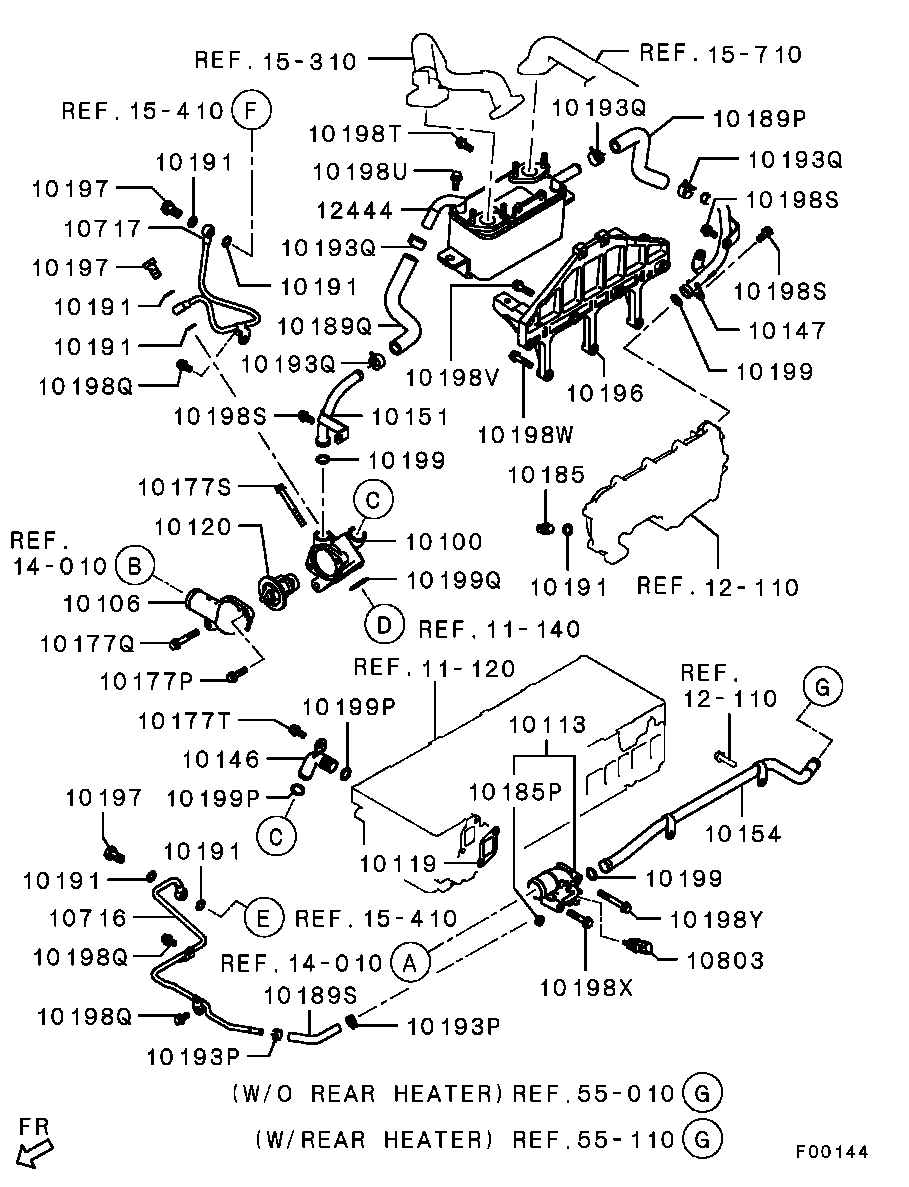 Hyundai 1305A191 - Термостат охлаждающей жидкости / корпус unicars.by