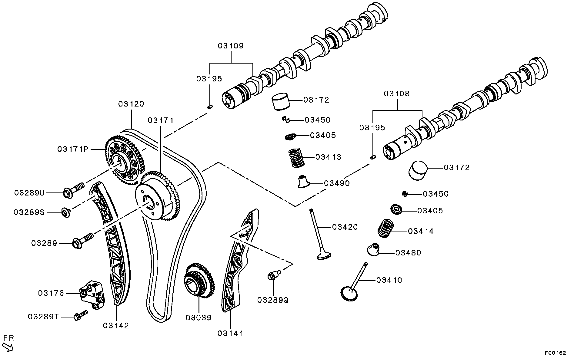 Mitsubishi MN183952 - Уплотнительное кольцо, стержень клапана unicars.by