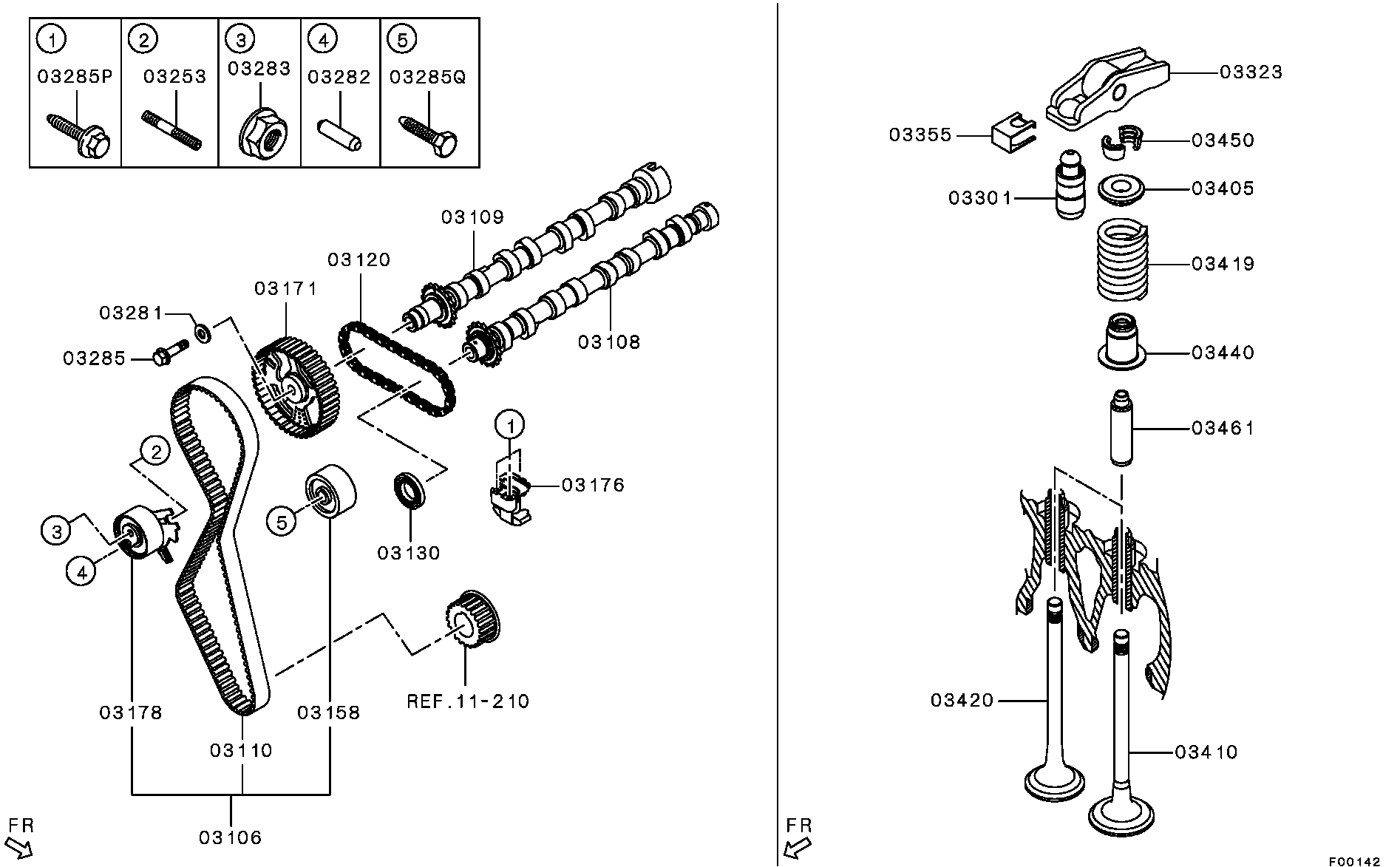 Mitsubishi MN982126 - Натяжной ролик, зубчатый ремень ГРМ unicars.by