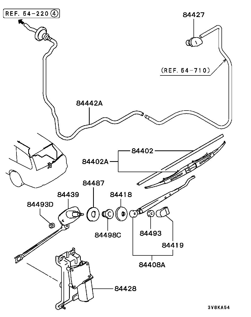 Mitsubishi MB929027 - Щетка стеклоочистителя unicars.by