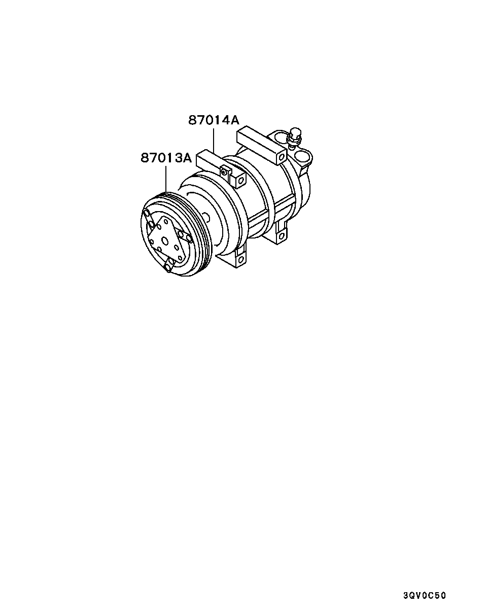 Mitsubishi MR250810 - Компрессор кондиционера unicars.by