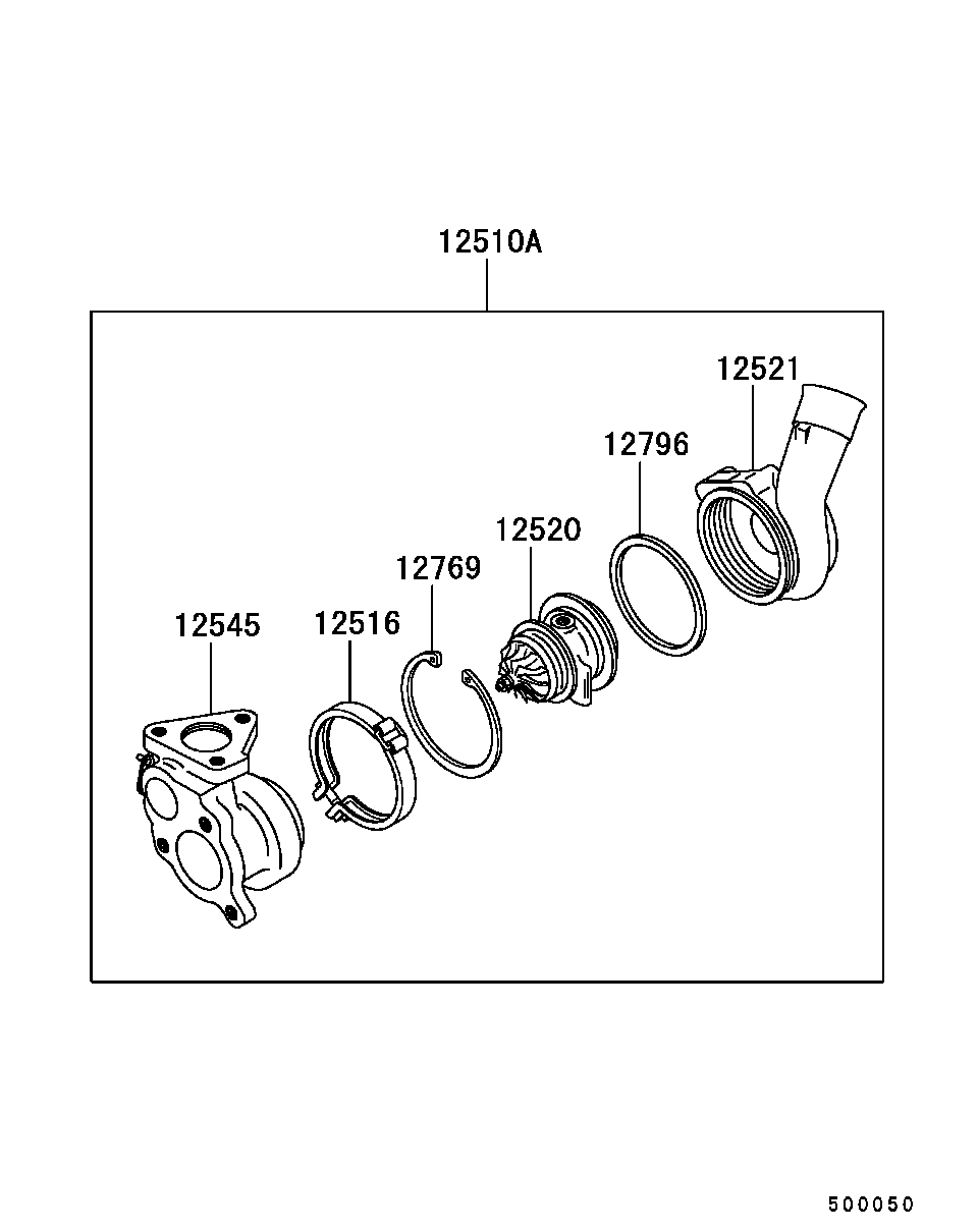 Mitsubishi MR355598 - Турбина, компрессор unicars.by