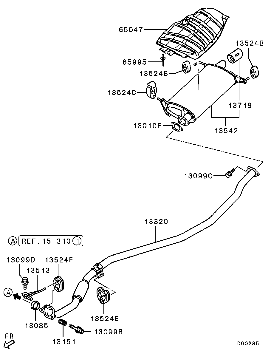 Mitsubishi MR 431 631 - Втулка стабилизатора unicars.by