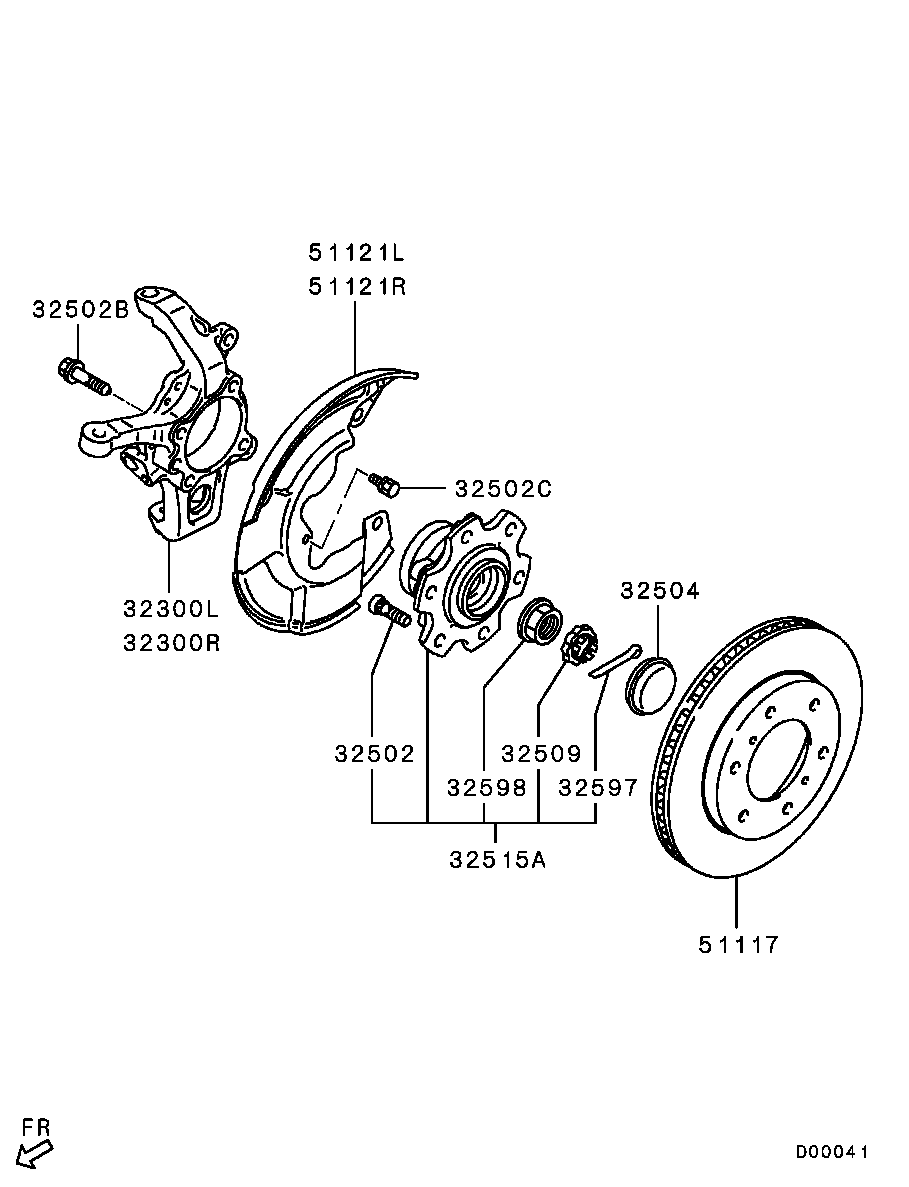 Mitsubishi 4615A061 - Тормозной диск unicars.by