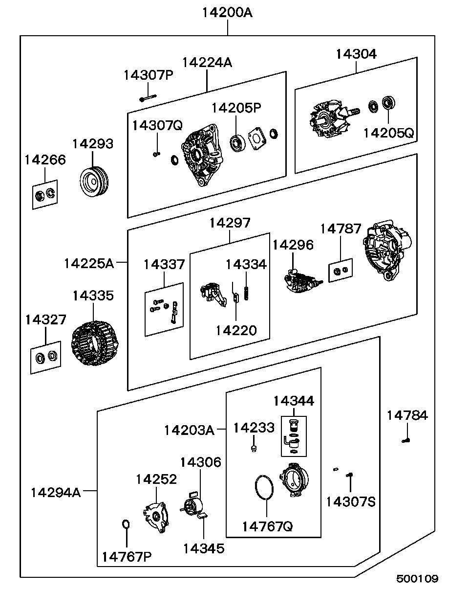 Mitsubishi MD 103373 - Генератор unicars.by