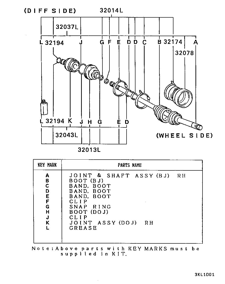 Mitsubishi MB526276 - Пыльник, приводной вал unicars.by