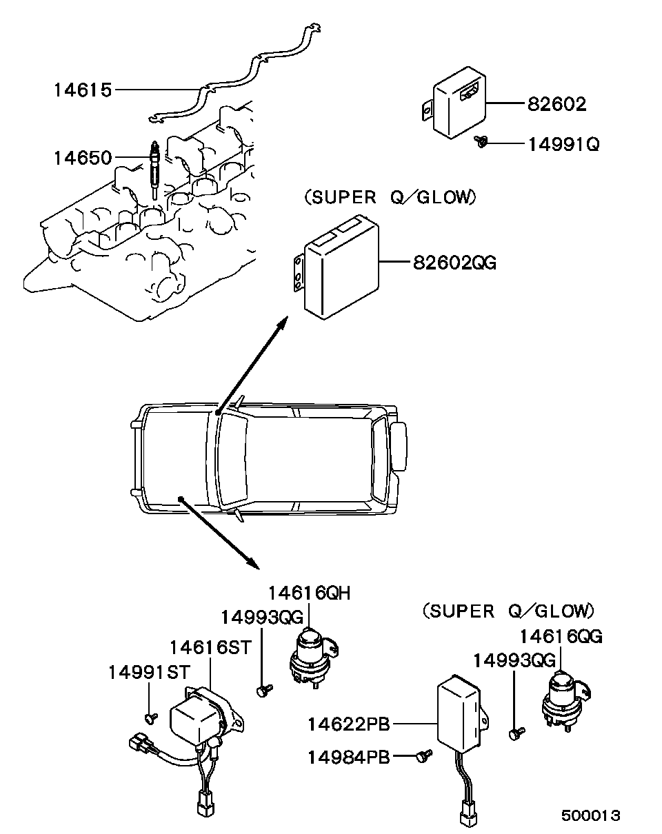 Hyundai MD092392 - Свеча накаливания unicars.by