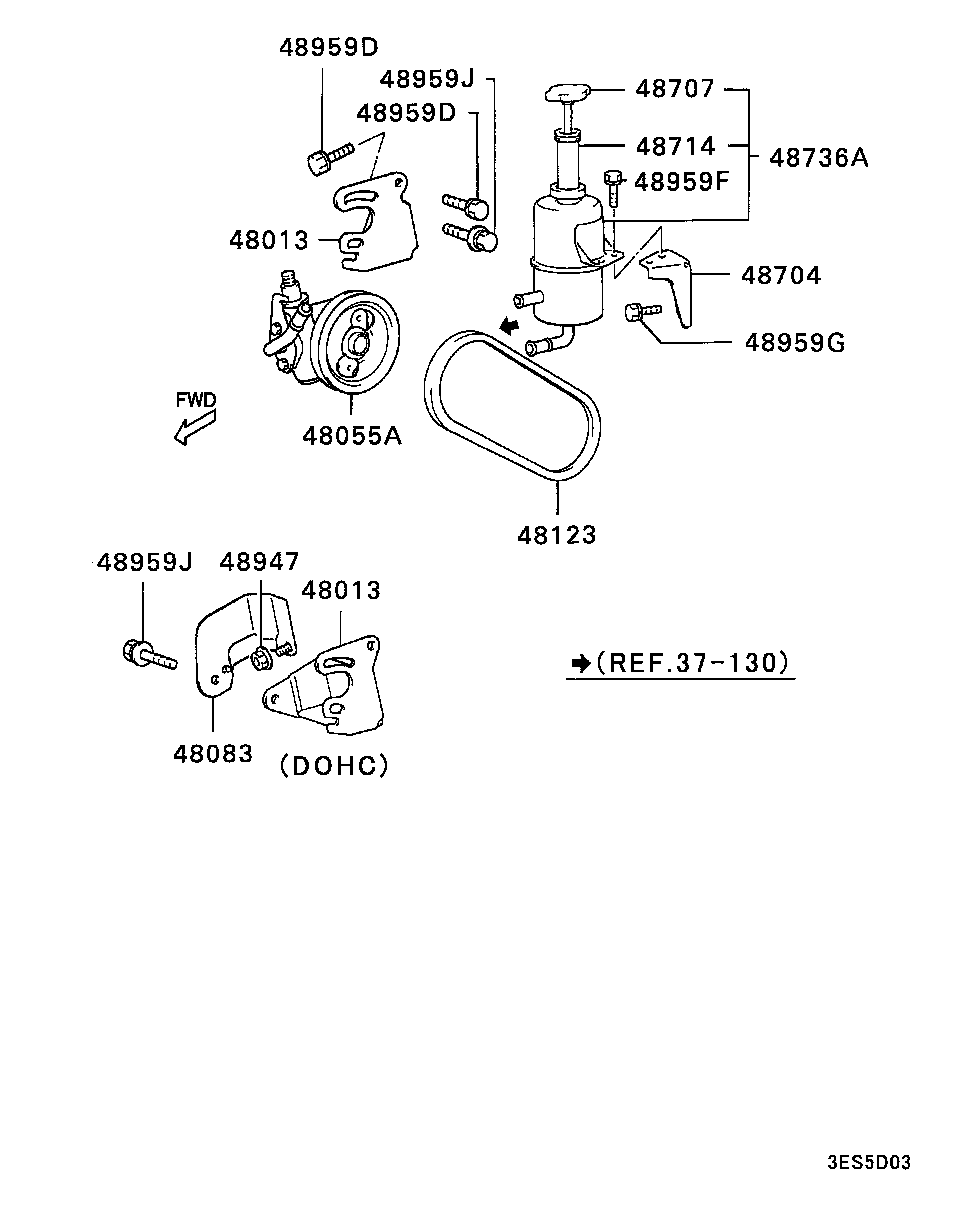 Mitsubishi MB55 3431 - Клиновой ремень, поперечные рёбра unicars.by