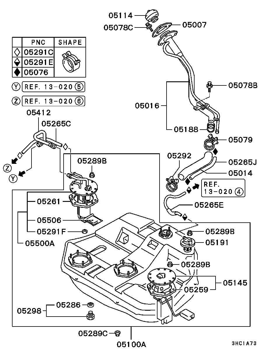 Mitsubishi MR204495 - Сетчатый фильтр подъема топлива unicars.by