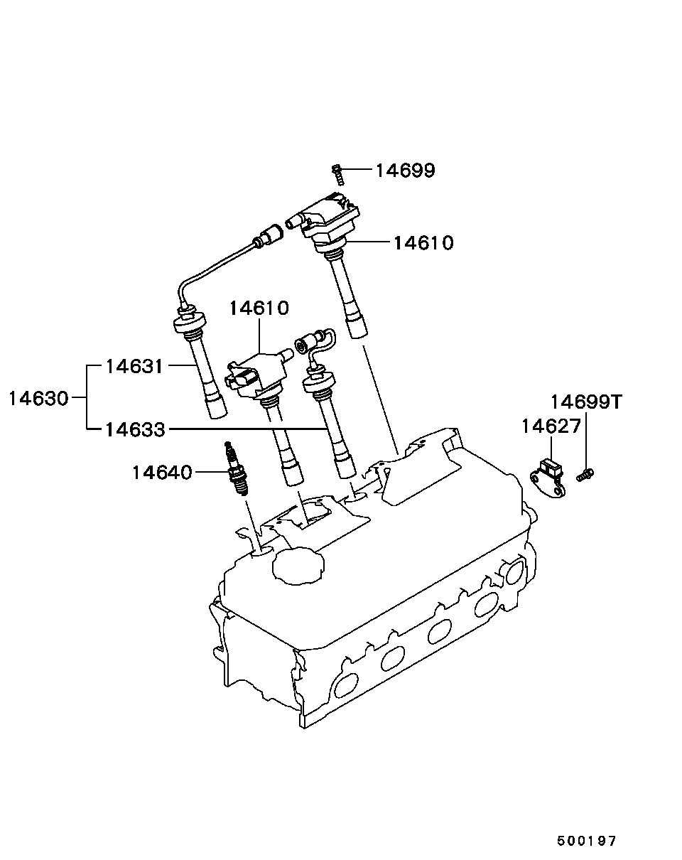 Mitsubishi MS 851 728 - Свеча зажигания unicars.by