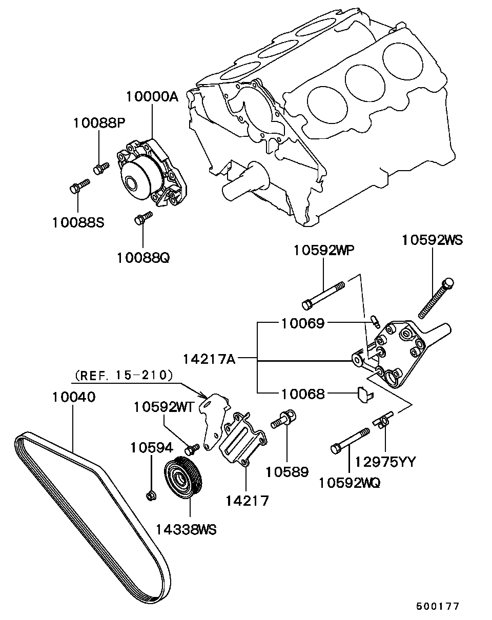 Hyundai MD184973 - Поликлиновой ремень unicars.by