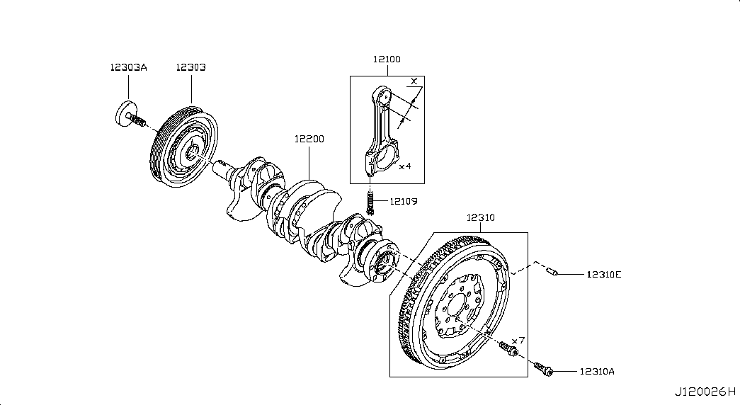 Infiniti 1231000Q1F - FLYWHEEL ASSY unicars.by